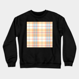 Spring Aesthetic Arable 1 Hand Drawn Textured Plaid Pattern Crewneck Sweatshirt